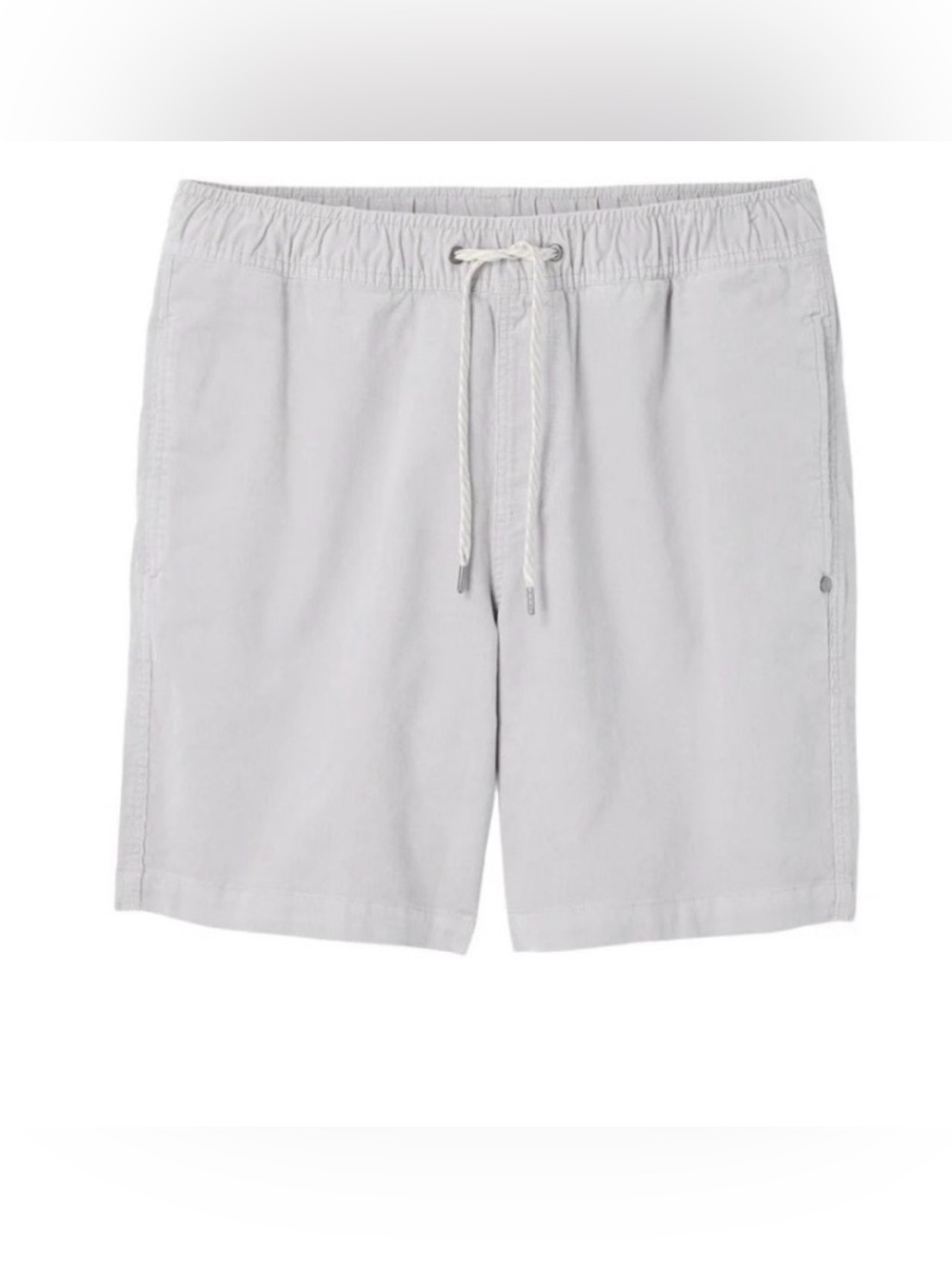 Vuori Men's Optimist Elastic Waist Corduroy Performance Shorts S gray - Picture 3 of 7